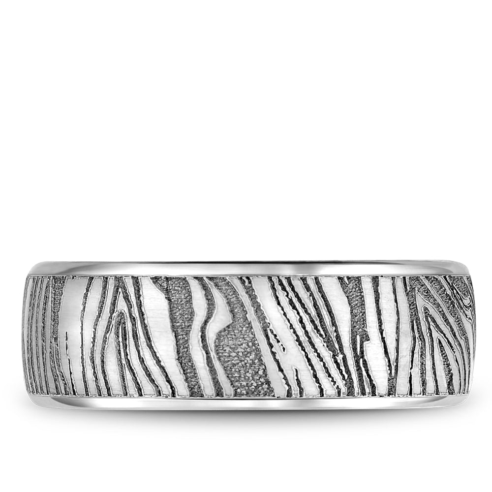 Bleu Royale Distinct Wedding Band 8.00mm Platinum