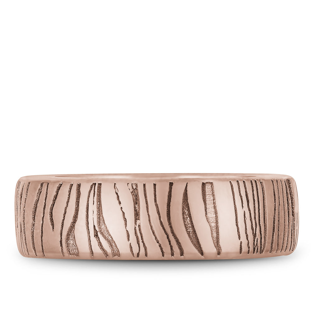 Bleu Royale Distinct Wedding Band 7.00mm Rose 18k Gold