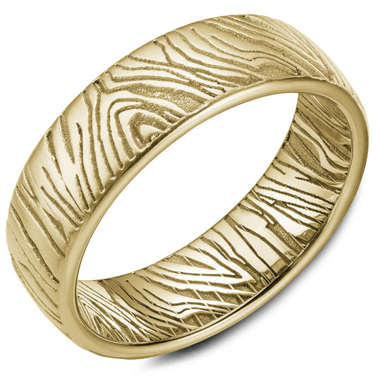 Bleu Royale Distinct Wedding Band 7.00mm Yellow 18k Gold