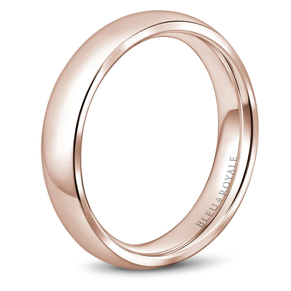 Bleu Royale Legacy Wedding Band 5.00mm Rose 14k Gold