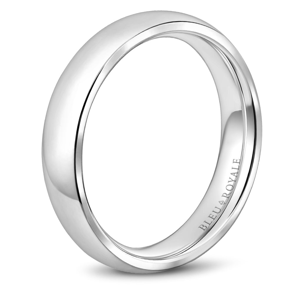 Bleu Royale Legacy Wedding Band 5.00mm White 18k Gold