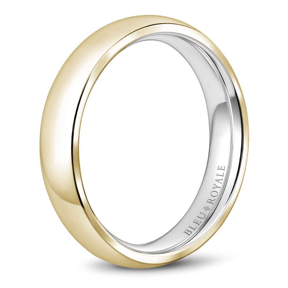 Bleu Royale Legacy Wedding Band 5.00mm Y&W 14k Gold