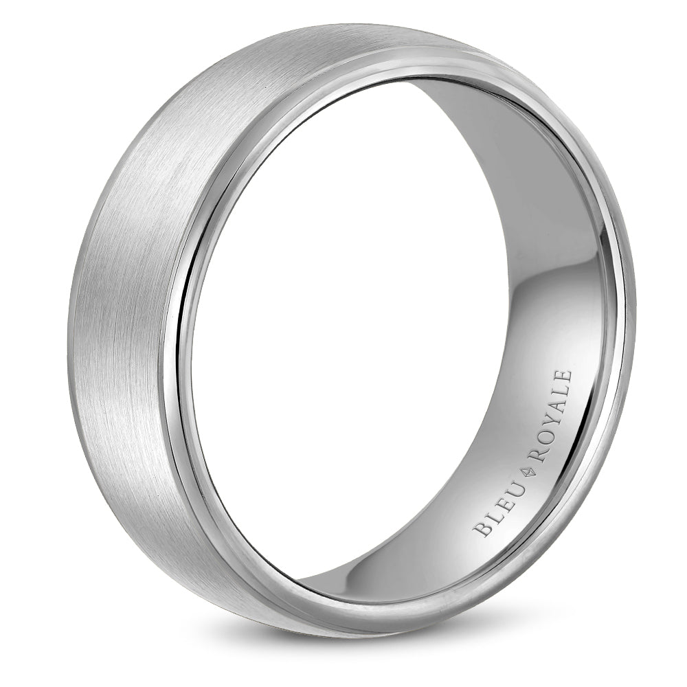 Bleu Royale Legacy Wedding Band 7.50mm White 18k Gold