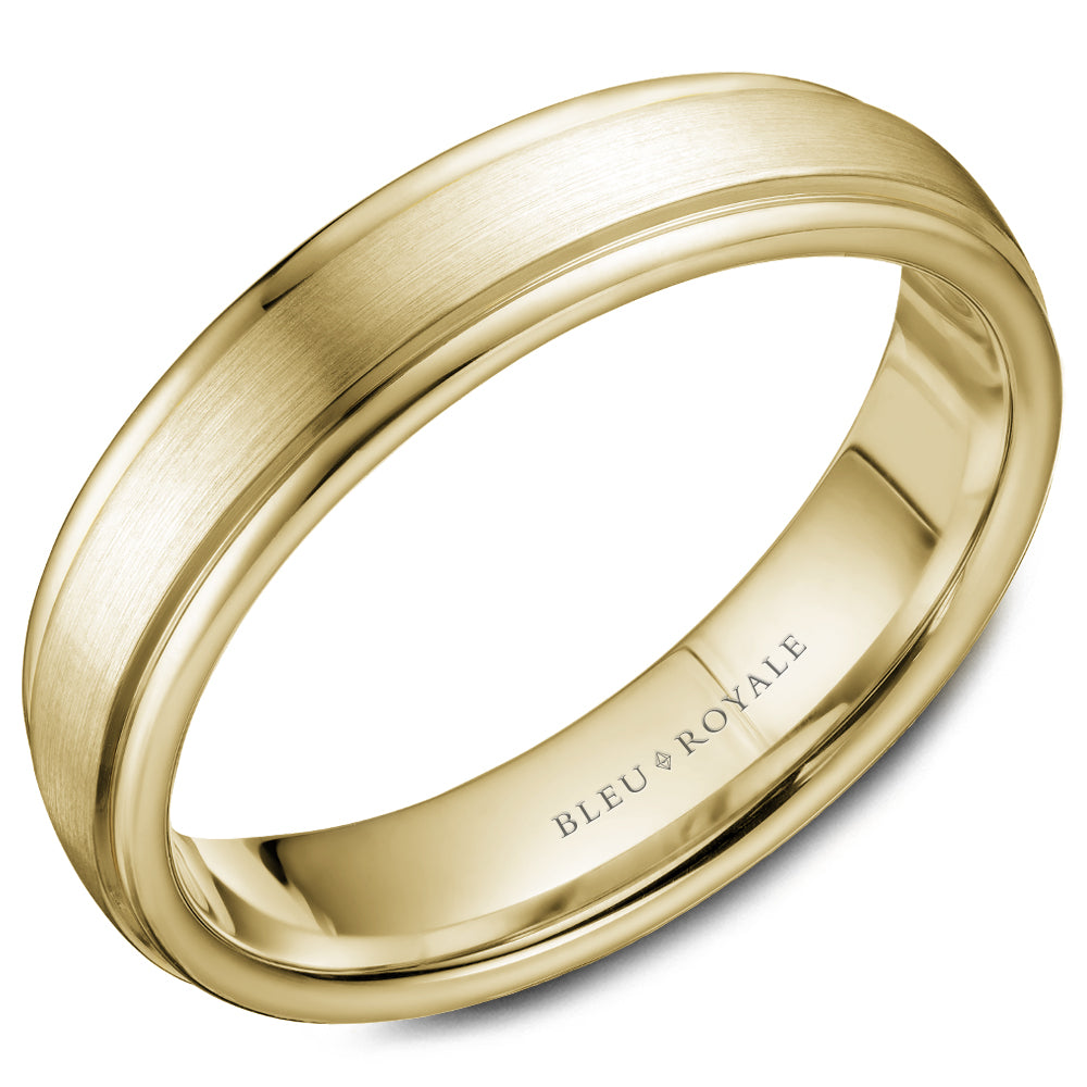Bleu Royale Legacy Wedding Band 5.50mm Yellow 14k Gold