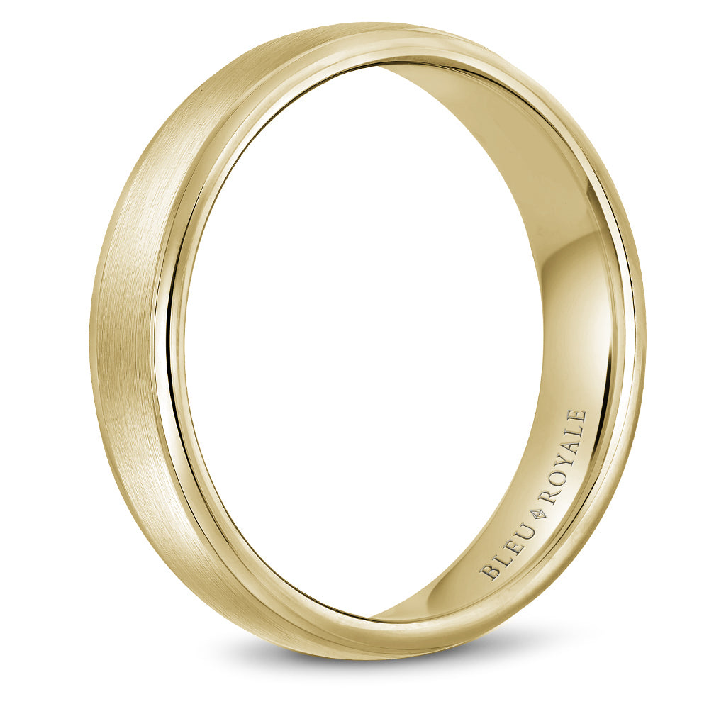 Bleu Royale Legacy Wedding Band 5.50mm Yellow 14k Gold