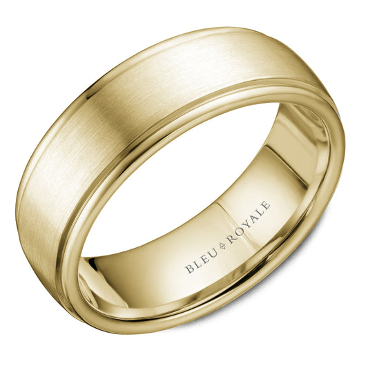 Bleu Royale Legacy Wedding Band 7.50mm Yellow 14k Gold