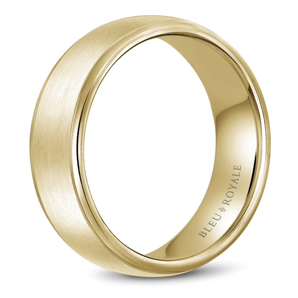 Bleu Royale Legacy Wedding Band 7.50mm Yellow 18k Gold