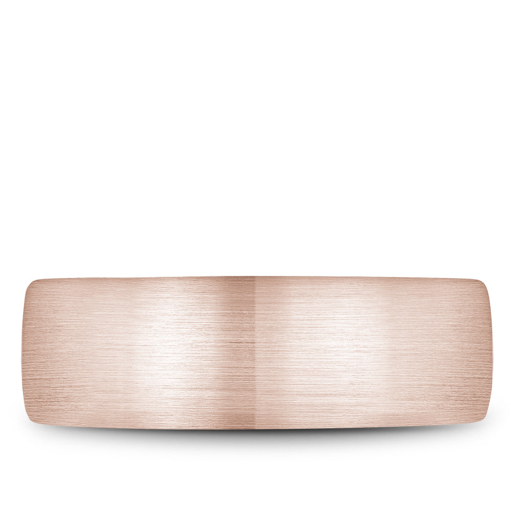 Bleu Royale Legacy Wedding Band 7.50mm Rose and White 14k Gold