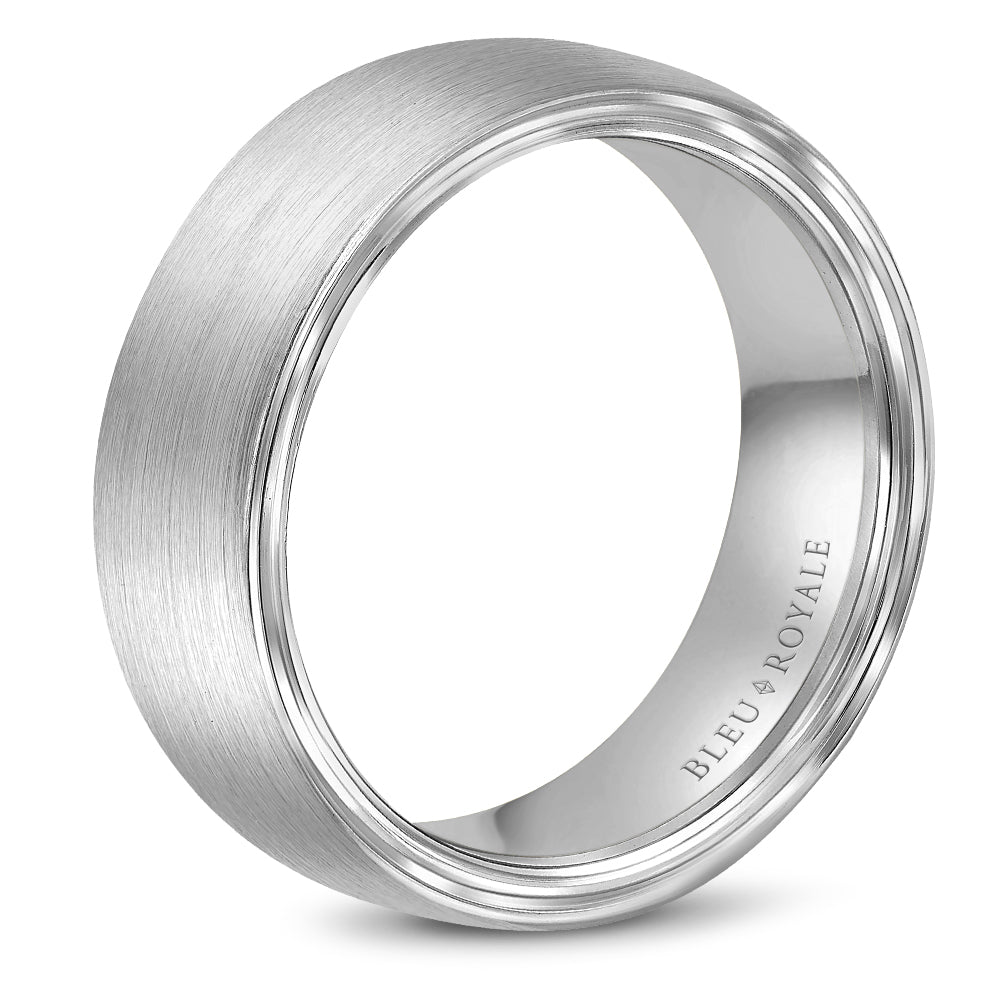 Bleu Royale Legacy Wedding Band 7.50mm White 18k Gold