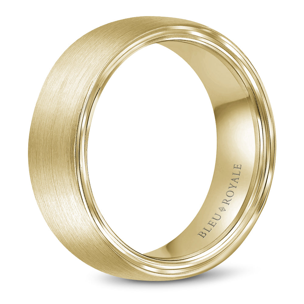 Bleu Royale Legacy Wedding Band 7.50mm Yellow 14k Gold