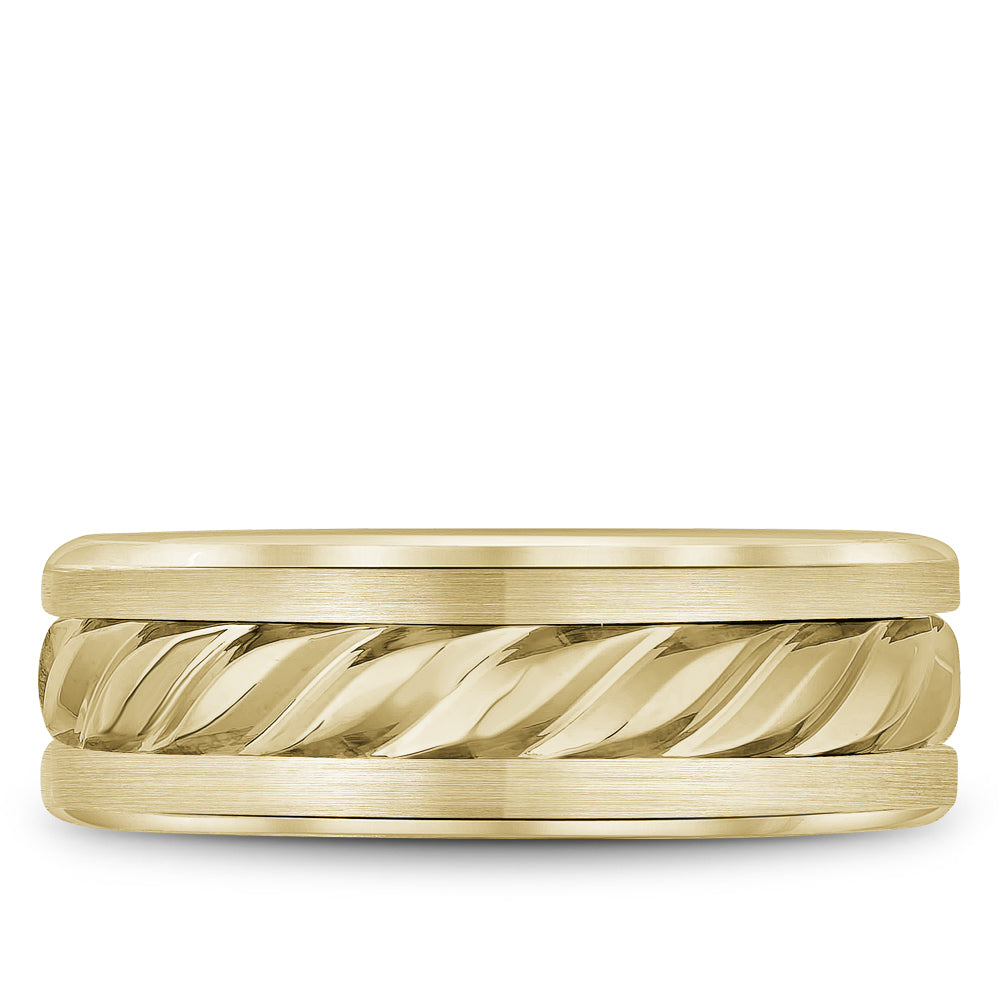 Bleu Royale Legacy Wedding Band 7.50mm Yellow 14k Gold