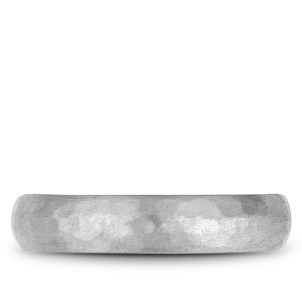 Bleu Royale Distinct Wedding Band 5.00mm Platinum with Black Enamel
