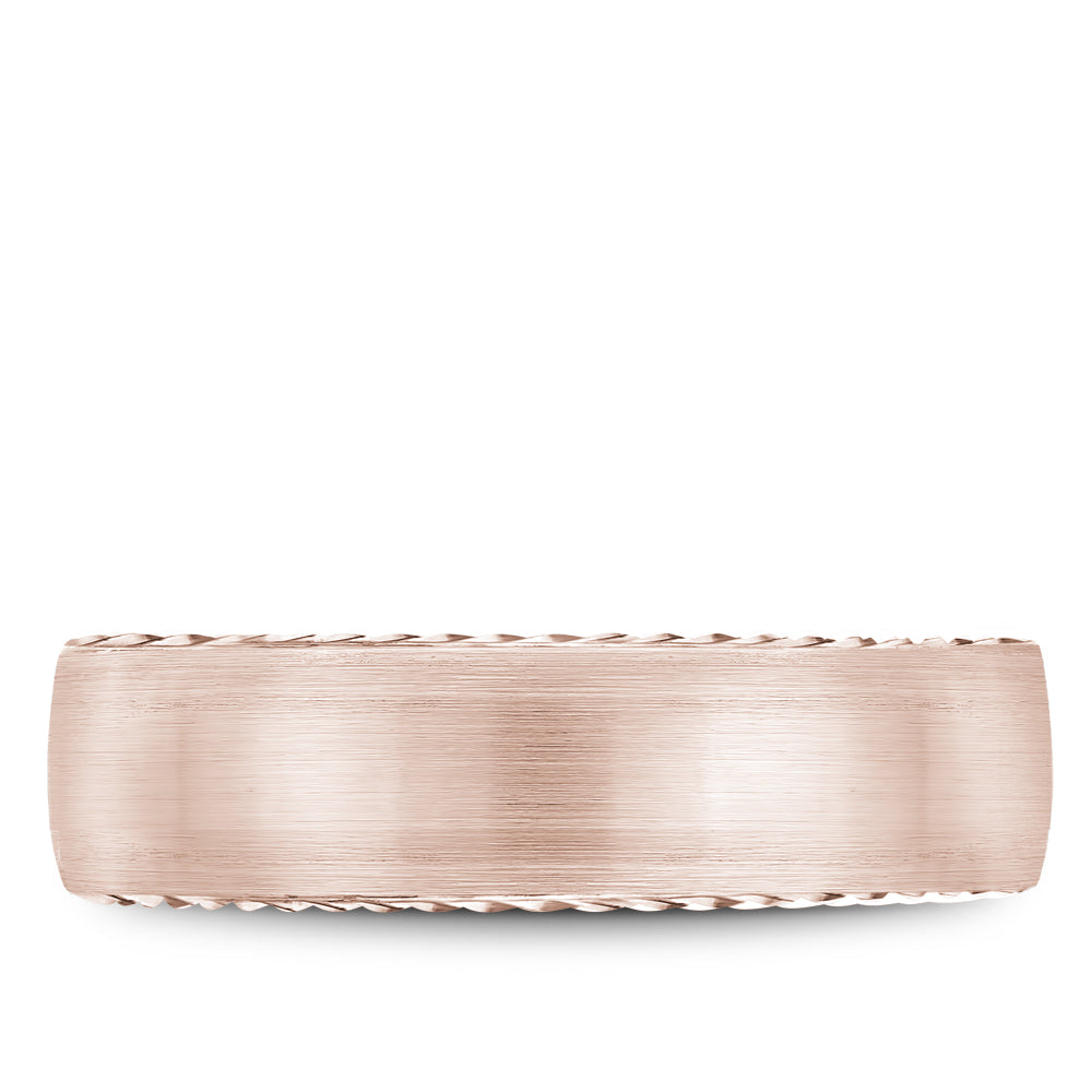 Bleu Royale Legacy Wedding Band 6.50mm Rose 14k Gold