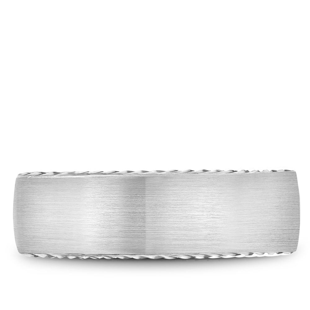 Bleu Royale Legacy Wedding Band 6.50mm White 14k Gold