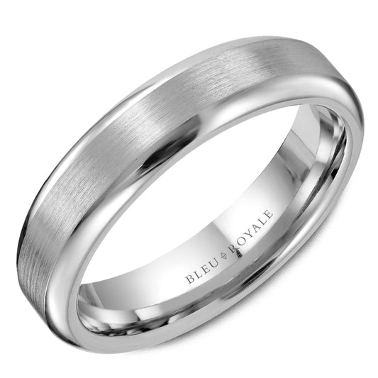 Bleu Royale Legacy Wedding Band 5.00mm White 18k Gold
