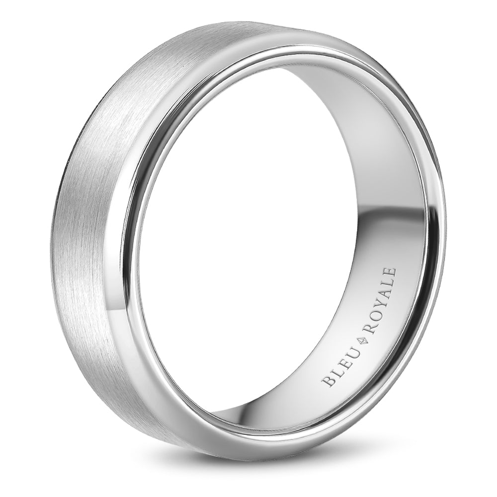 Bleu Royale Legacy Wedding Band 7.00mm White 18k Gold