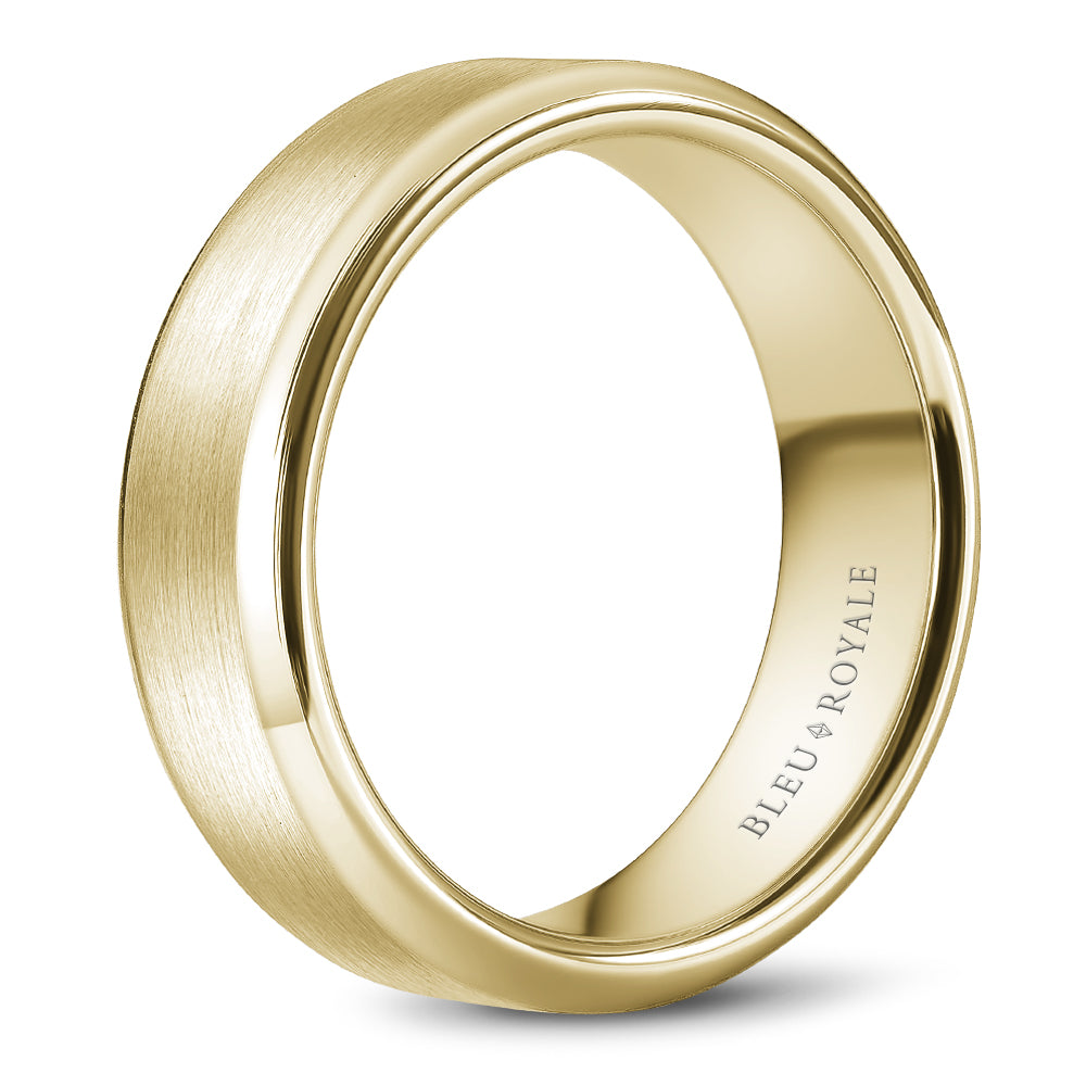 Bleu Royale Legacy Wedding Band 5.00mm Yellow 18k Gold