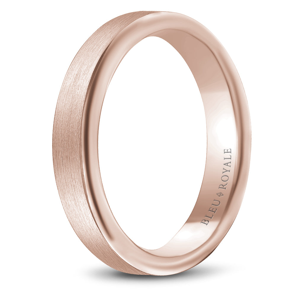 Bleu Royale Legacy Wedding Band 5.00mm Rose 14k Gold