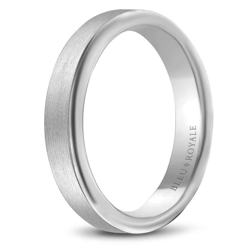 Bleu Royale Legacy Wedding Band 5.00mm White 14k Gold