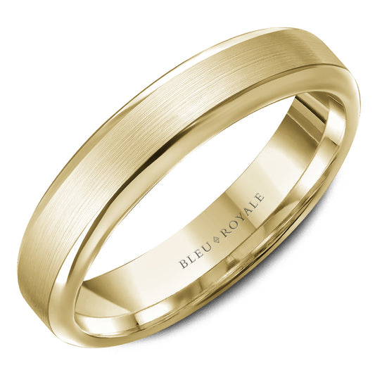 Bleu Royale Legacy Wedding Band 5.00mm Yellow 18k Gold