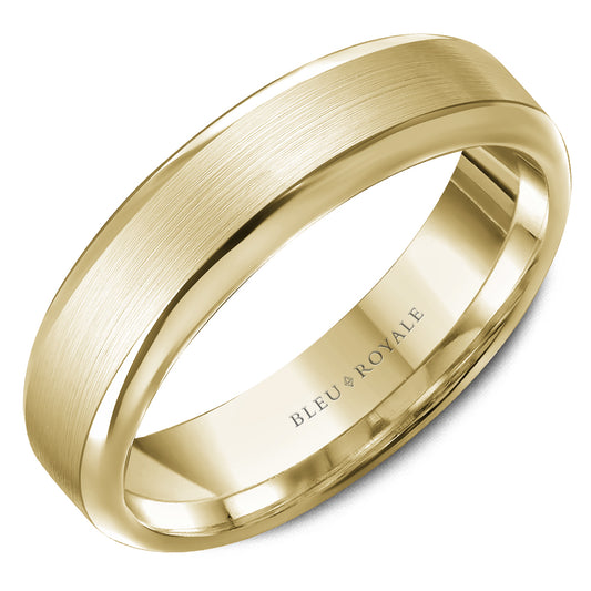 Bleu Royale Legacy Wedding Band 6.00mm Yellow 14k Gold