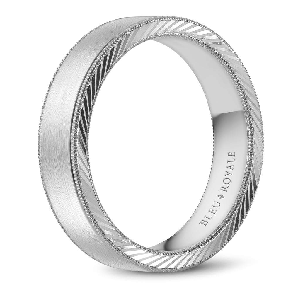 Bleu Royale Legacy Wedding Band 5.00mm Platinum
