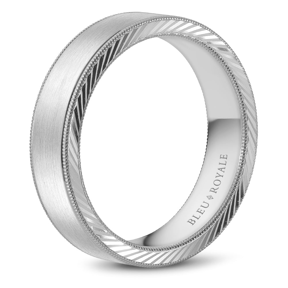 Bleu Royale Legacy Wedding Band 6.00mm Platinum