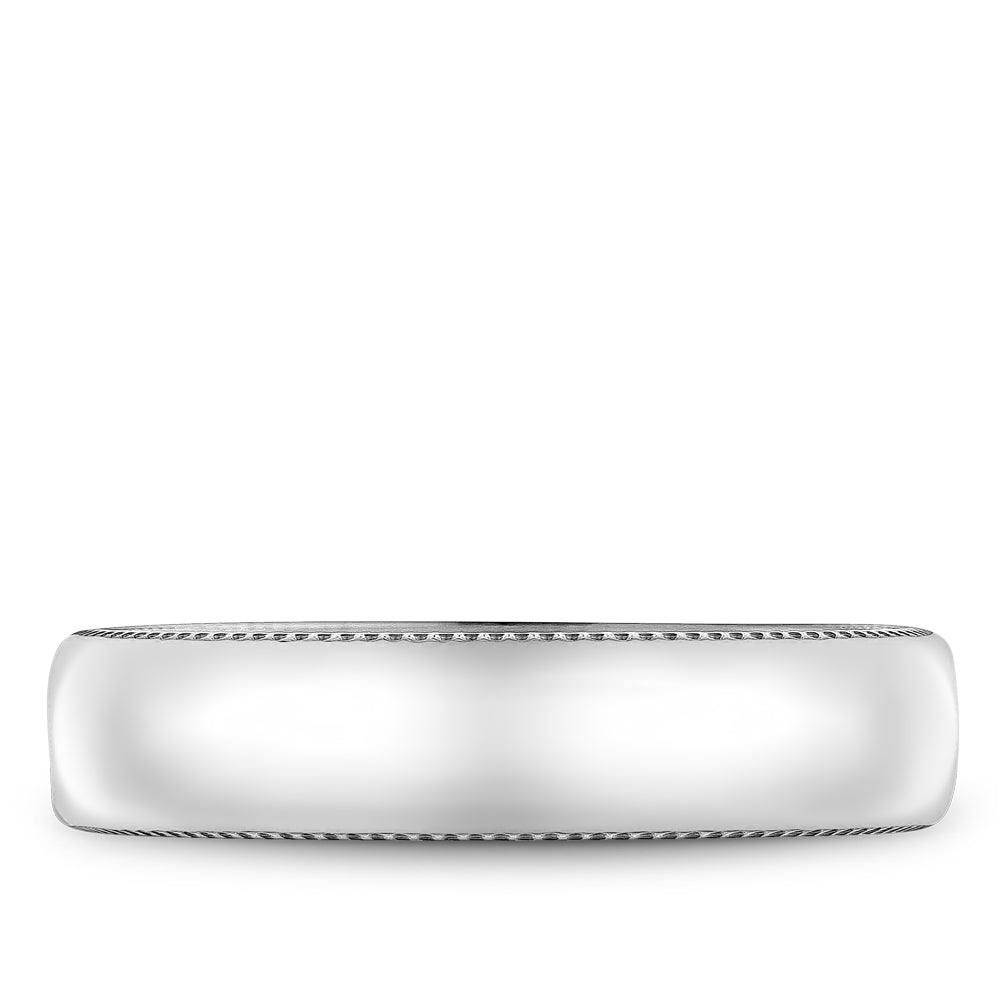 Bleu Royale Legacy Wedding Band 5.50mm White and Yellow 18k Gold