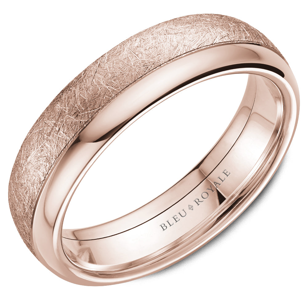 Bleu Royale Legacy Wedding Band 6.00mm Rose 18k Gold