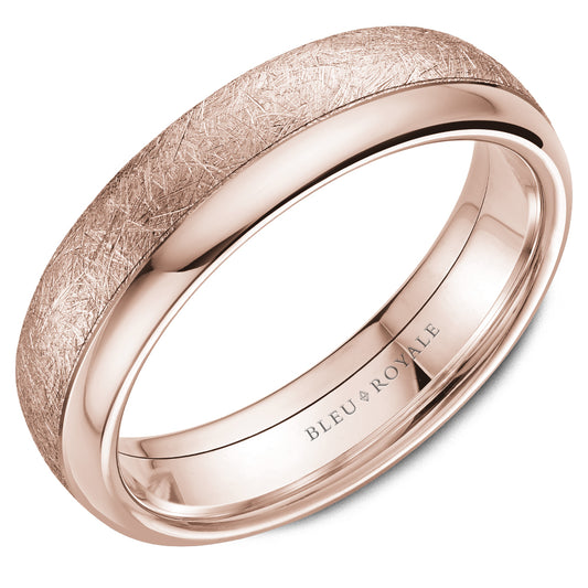 Bleu Royale Legacy Wedding Band 6.00mm Rose 18k Gold
