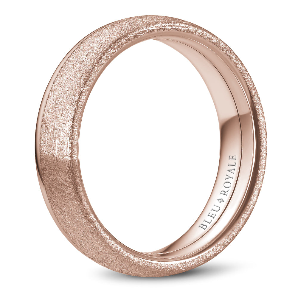 Bleu Royale Legacy Wedding Band 6.00mm Rose 14k Gold