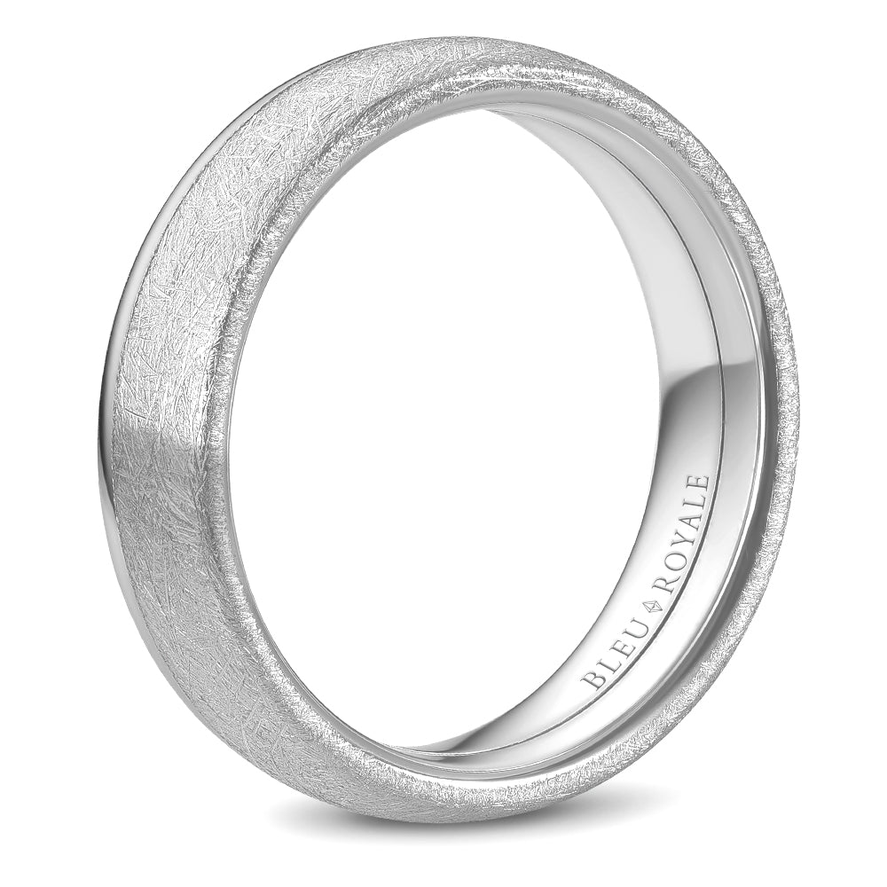 Bleu Royale Legacy Wedding Band 6.00mm White 14k Gold