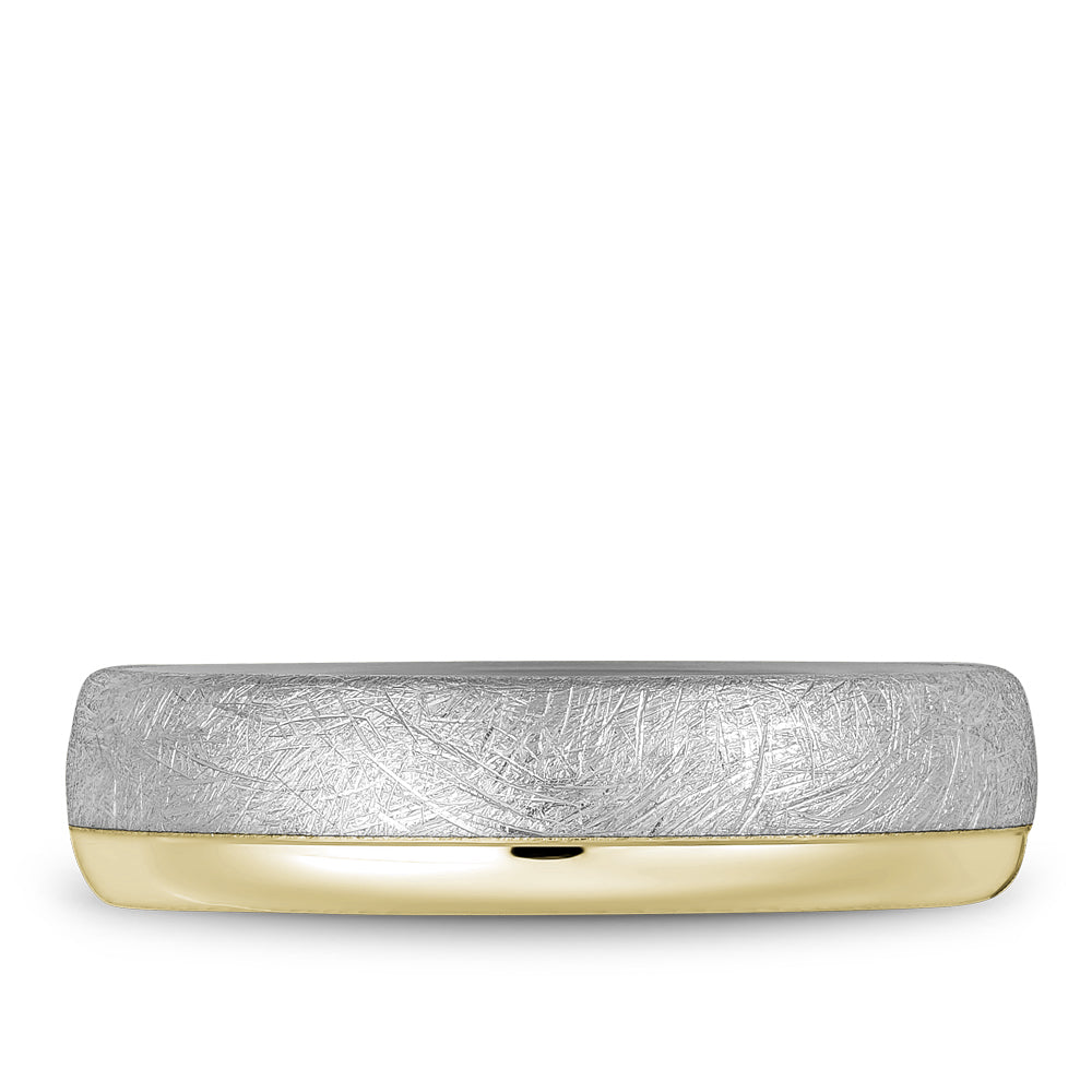 Bleu Royale Legacy Wedding Band 6.00mm White and Yellow 18k Gold