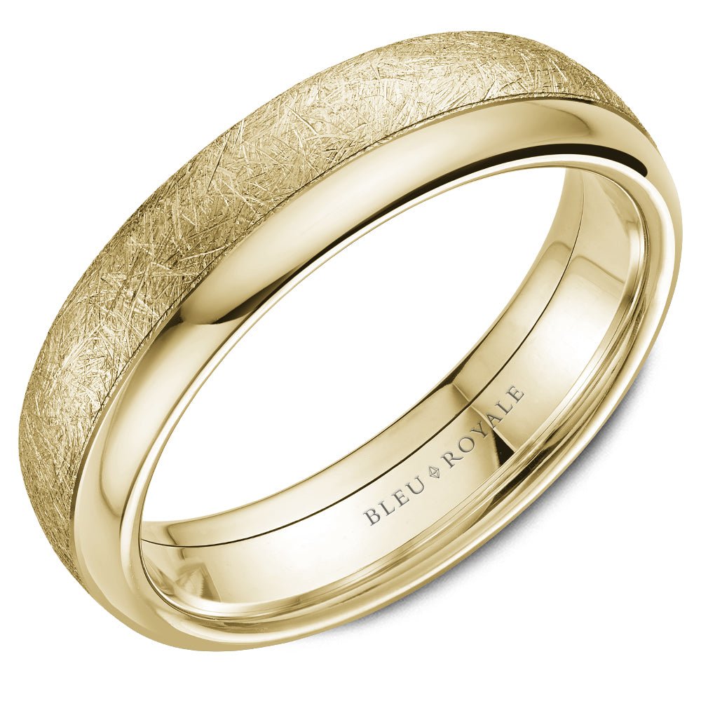Bleu Royale Legacy Wedding Band 6.00mm Yellow 14k Gold