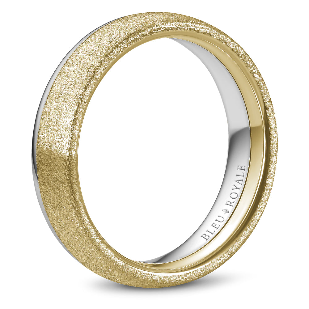 Bleu Royale Legacy Wedding Band 6.00mm Y&W 14k Gold
