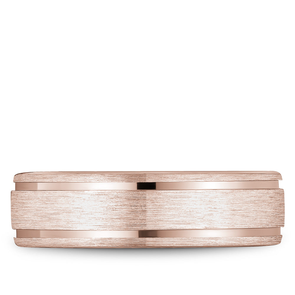 Bleu Royale Legacy Wedding Band 6.50mm Rose 14k Gold