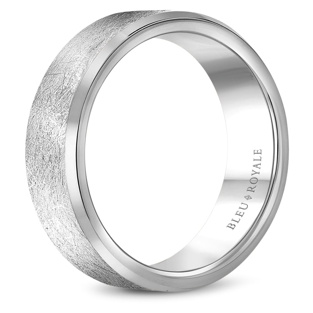 Bleu Royale Legacy Wedding Band 7.00mm White 14k Gold