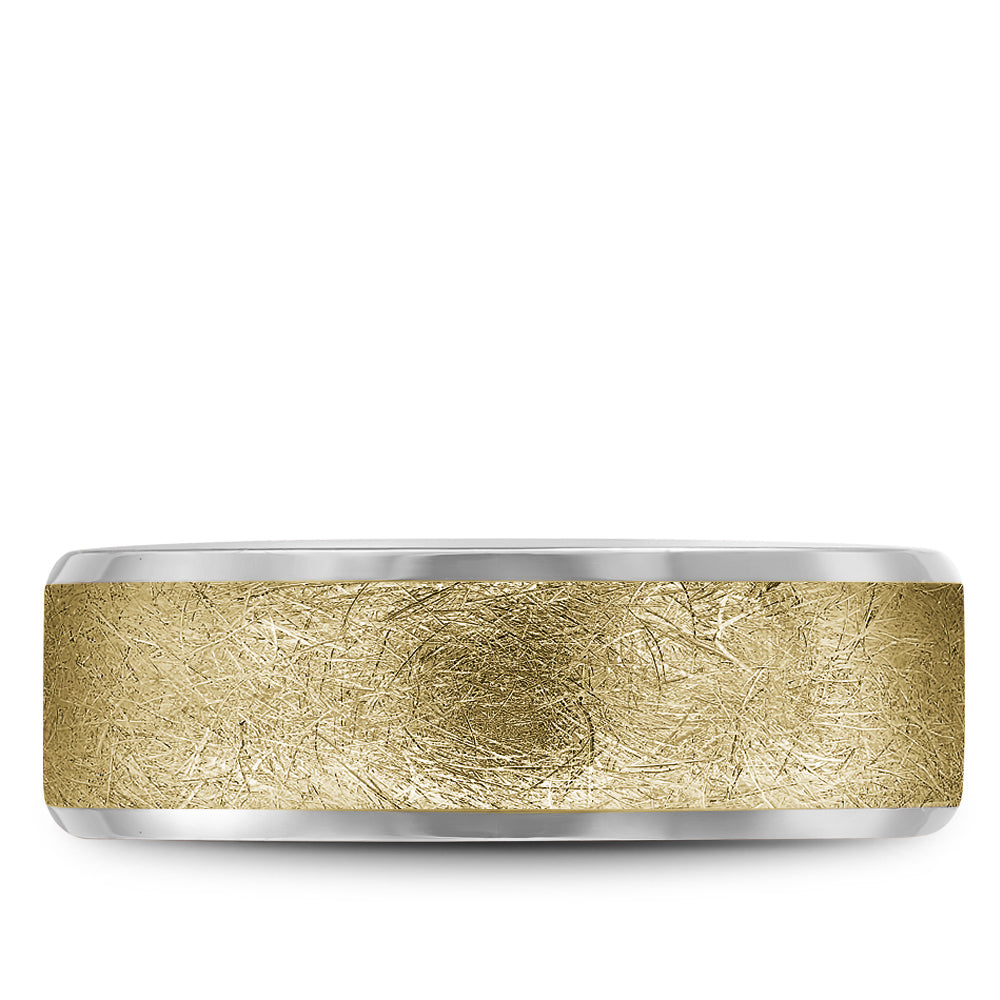 Bleu Royale Legacy Wedding Band 7.00mm Y&W 18k Gold