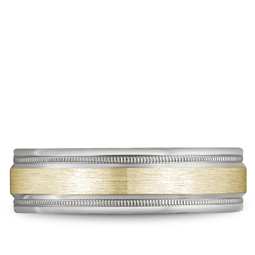 Bleu Royale Legacy Wedding Band 6.50mm Y&W 14k Gold