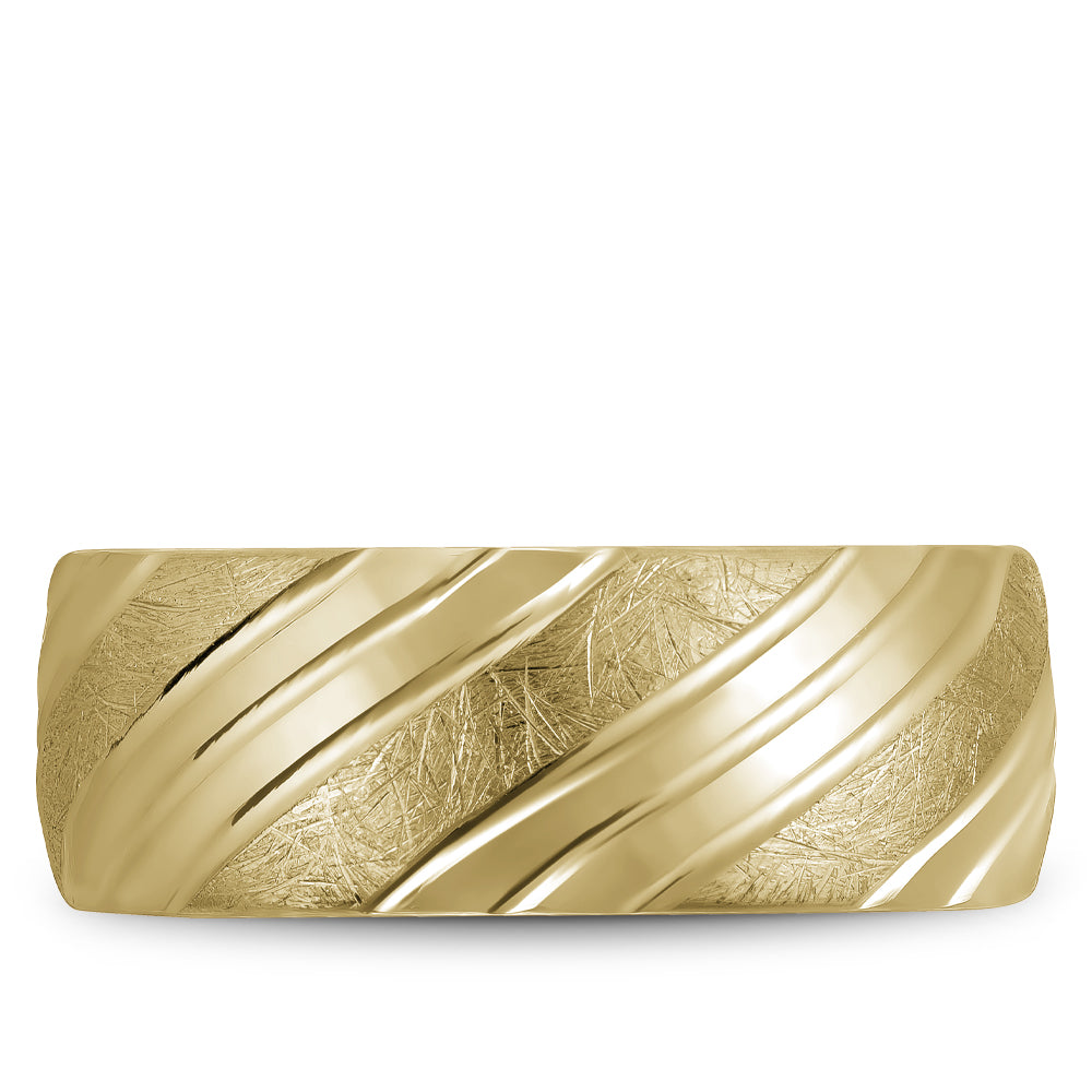 Bleu Royale Legacy Wedding Band 8.50mm Yellow 14k Gold