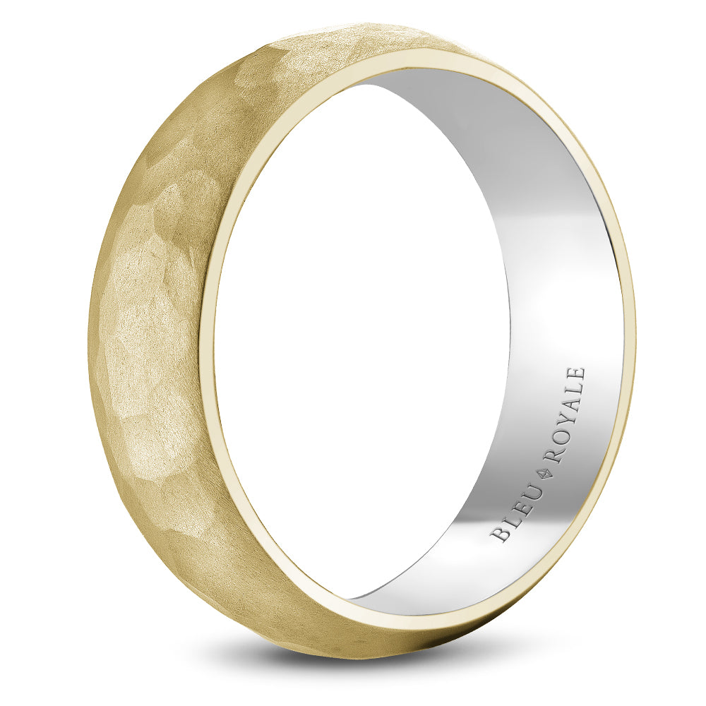 Bleu Royale Legacy Wedding Band 6.50mm Y&W 14k Gold