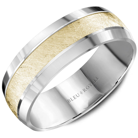 Bleu Royale Legacy Wedding Band 8.50mm Y&W 14k Gold
