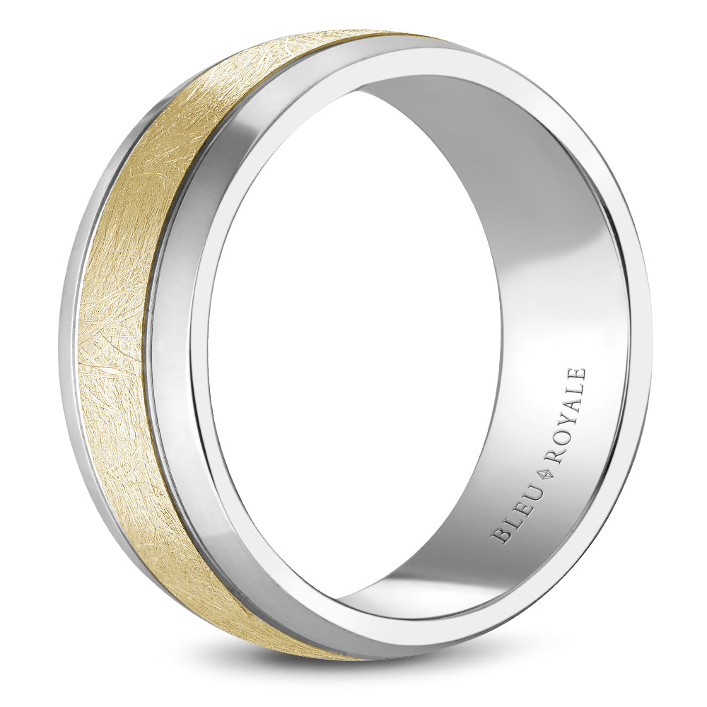 Bleu Royale Legacy Wedding Band 8.50mm Y&W 14k Gold