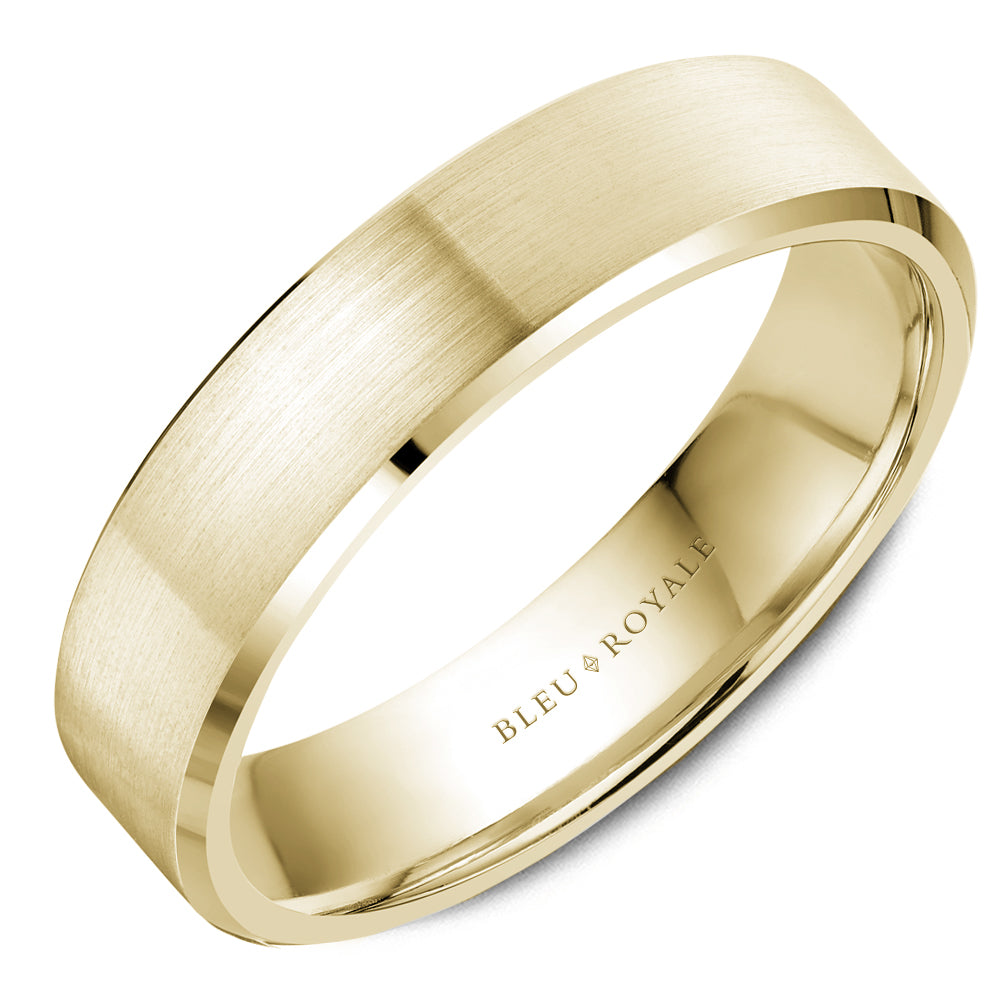 Bleu Royale Legacy Wedding Band 5.50mm Yellow 14k Gold