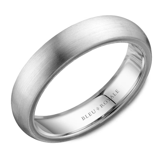 Bleu Royale Legacy Wedding Band 5.00mm White 18k Gold