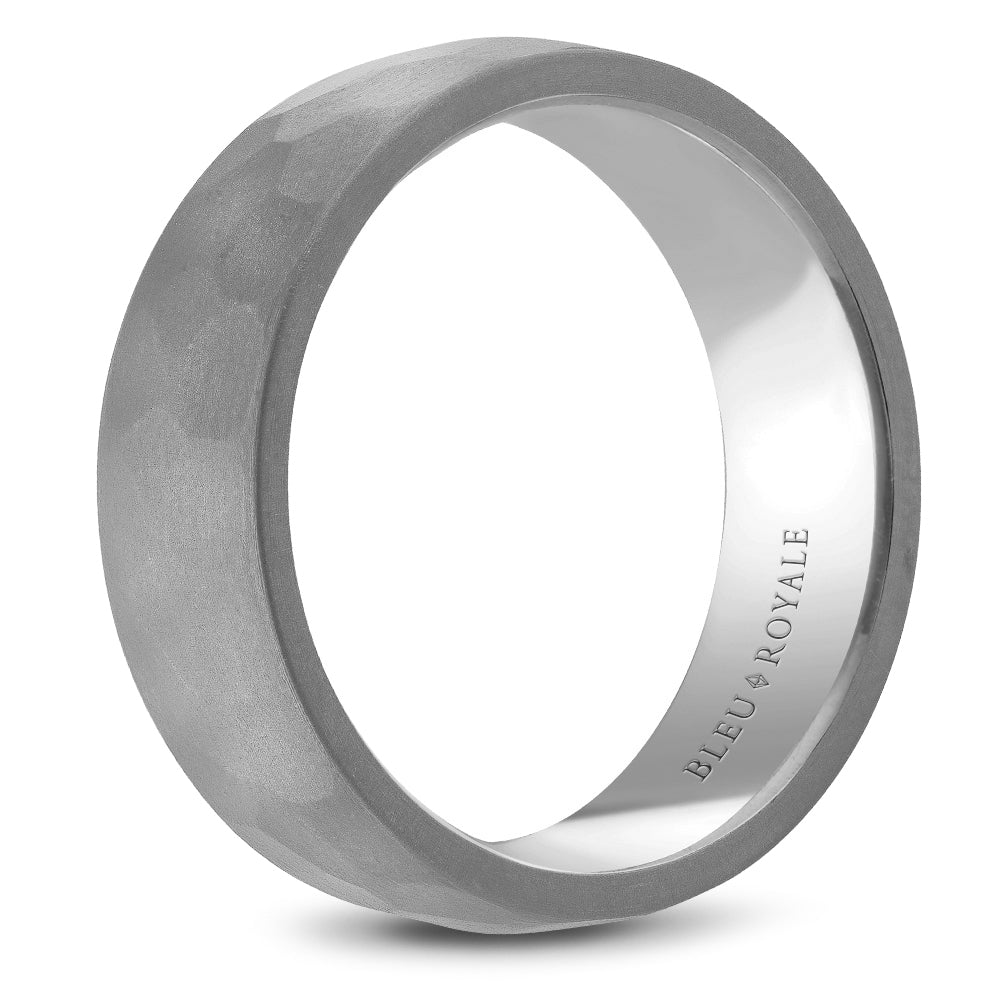 Bleu Royale Wedding Band 7.00mm Platinum 950/ Tantalum