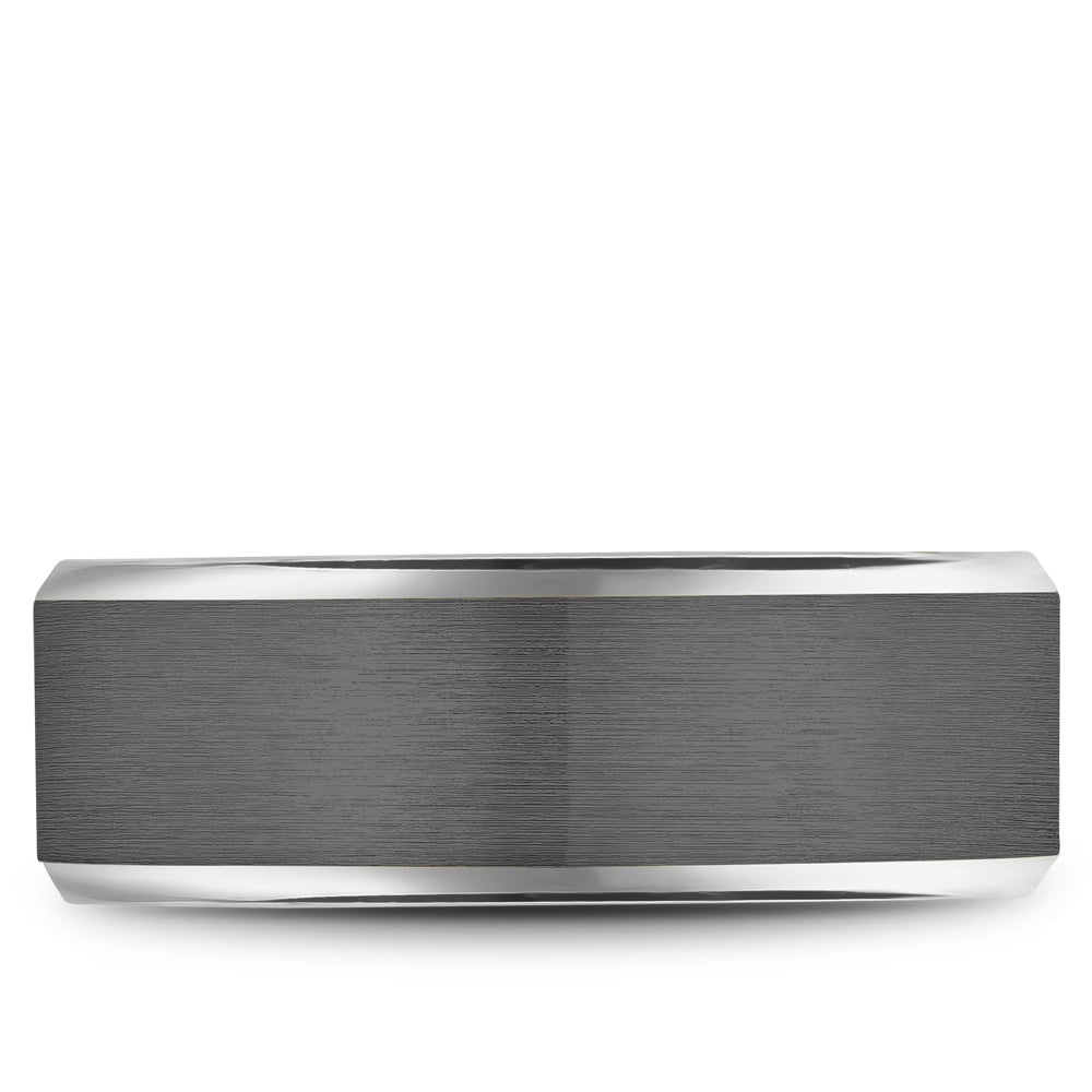 Bleu Royale Wedding Band 8.00mm 18k/Tantalum