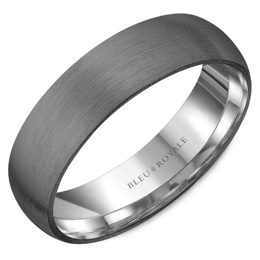 Bleu Royale Wedding Band 6.00mm Platinum 950/Tantalum