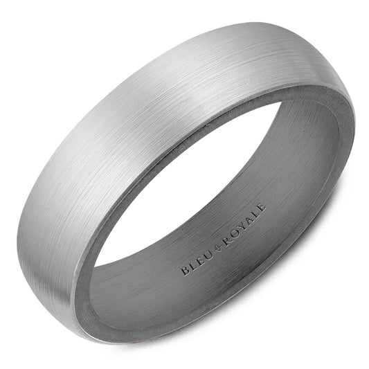 Bleu Royale Wedding Band 6.00mm Platinum 950/Tantalum