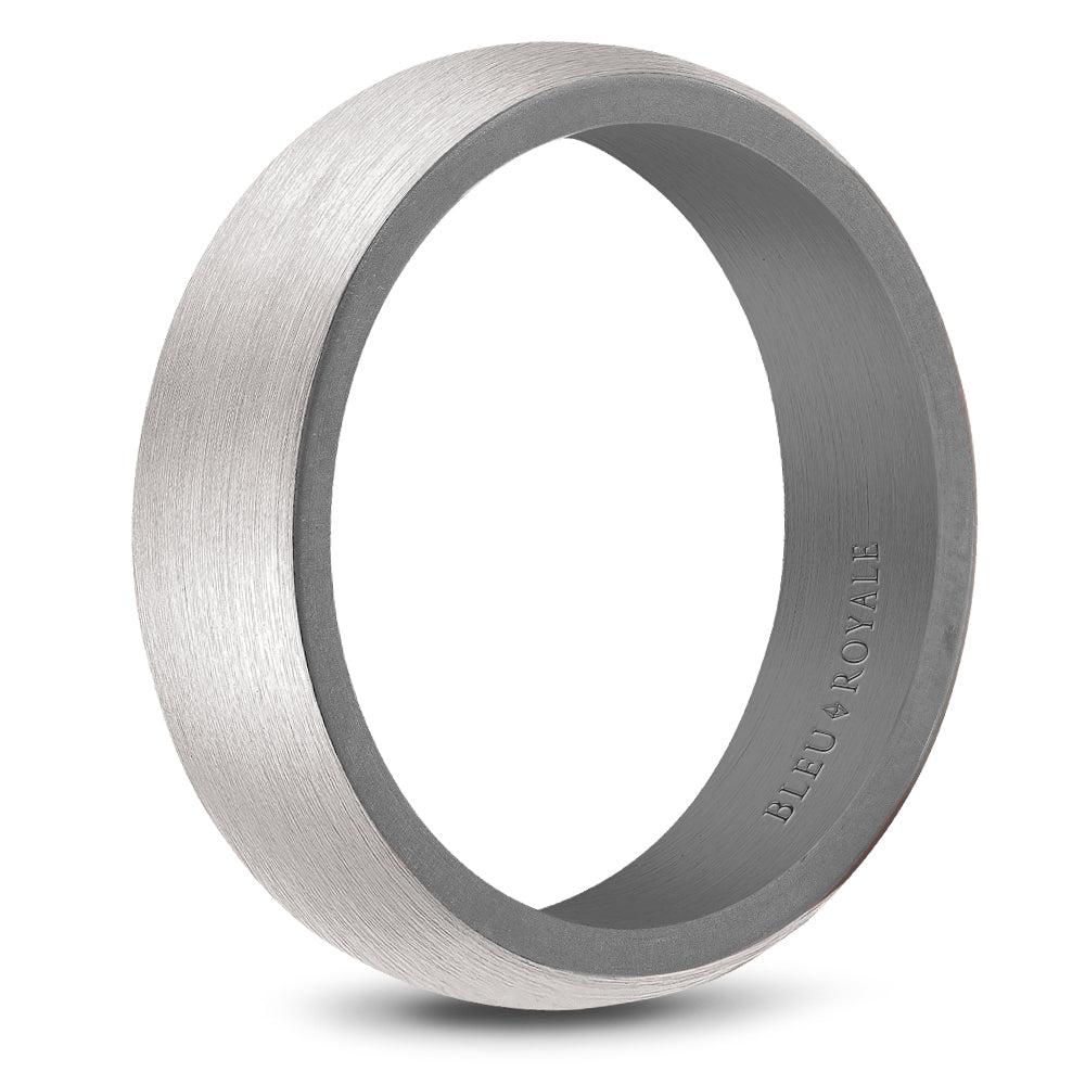 Bleu Royale Wedding Band 6.00mm Platinum 950/Tantalum
